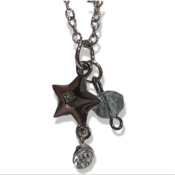 Hand Made Shooting Star with Crystal Pendant Necklace - Picture 1 of 5